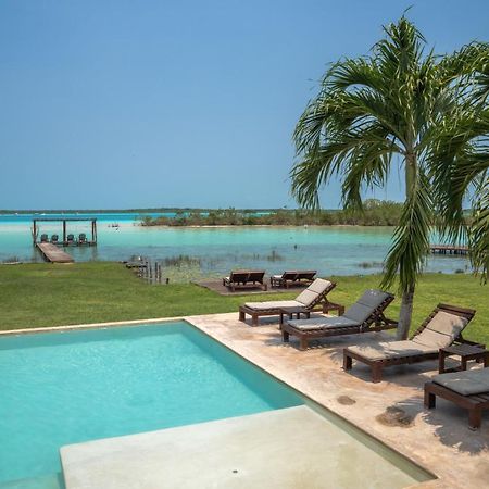 Hotel Casabakal - A Pie De Laguna - Bacalar Exterior photo A view of the lagoon from a private villa