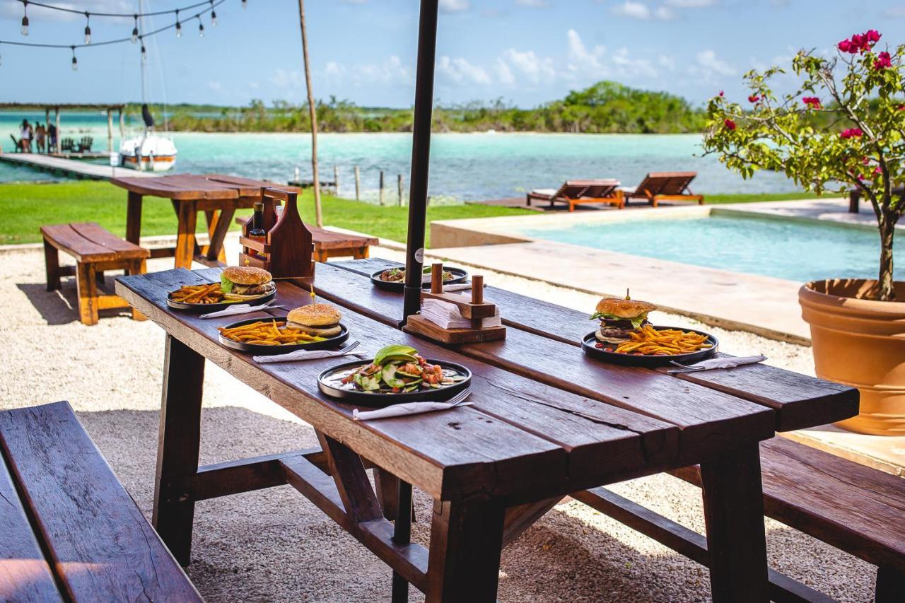 Hotel Casabakal - A Pie De Laguna - Bacalar Exterior photo The Deck at X-CARET Eco Park