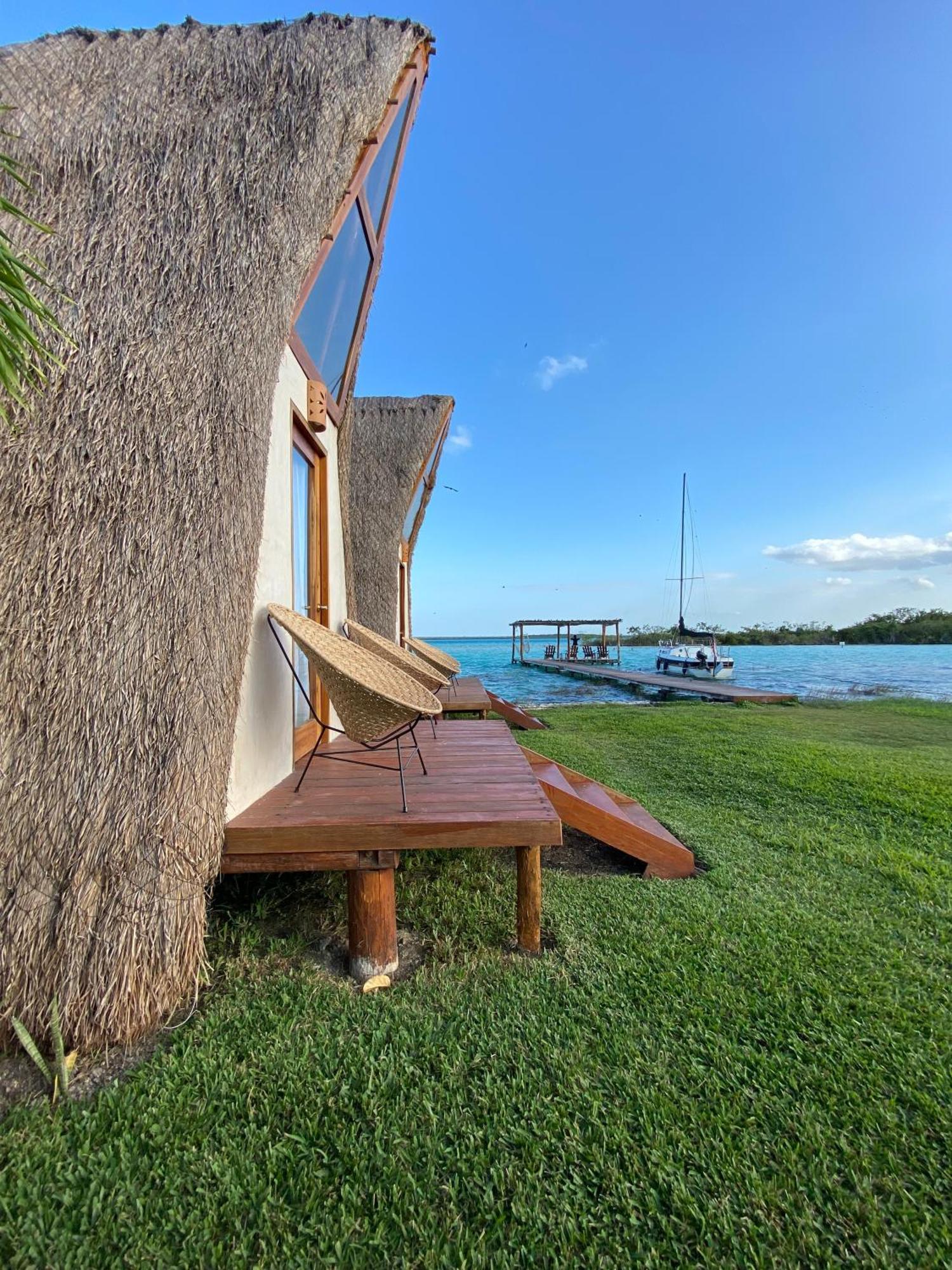 Hotel Casabakal - A Pie De Laguna - Bacalar Exterior photo View of the lagoon from the hotel