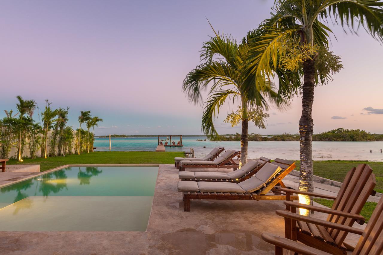 Hotel Casabakal - A Pie De Laguna - Bacalar Exterior photo View of the lagoon from the hotel